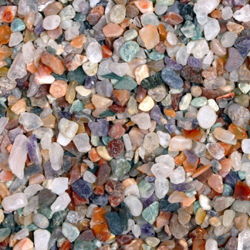 Roman Gravel Grava de Acuario, Gris (Alpine White), 8 kg