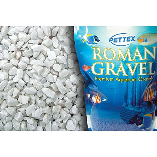 Roman Gravel Grava de Acuario, Gris (Alpine White), 8 kg