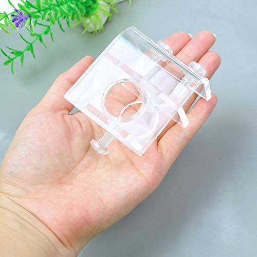 rongweiwang Acuario Lily Pipe acrílico Fixture Soporte para fijación Fix 13mm Tubo Lily 17mm Inflow Flujo de Salida Holder Fix Manguera de Agua