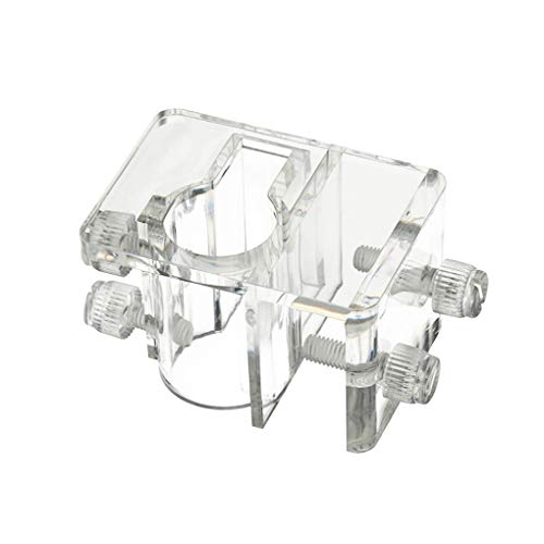 rongweiwang Acuario Lily Pipe acrílico Fixture Soporte para fijación Fix 13mm Tubo Lily 17mm Inflow Flujo de Salida Holder Fix Manguera de Agua