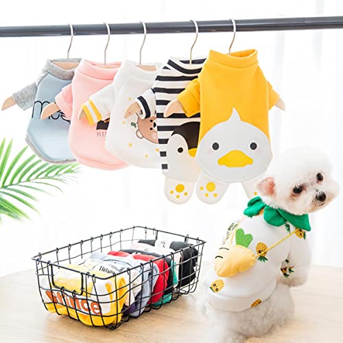 Ropa Barata para Perros de Dibujos Animados para Invierno, Abrigo de Bulldog francés, Disfraz Dulce para Perro Chihuahua, Sudaderas con Capucha para Cachorros, Disfraz de Perro 2021