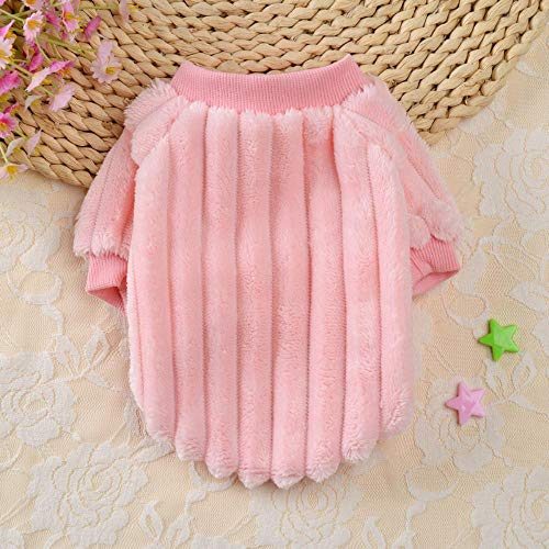Ropa de perro de peluche suave para invierno, para perros pequeños, mascotas, gatos, chaleco para primavera, otoño, cachorros, Shih Tzu Chihuahua, ropa de perro europeo, azul, XXL