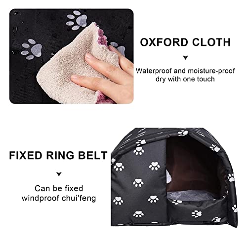 ropa gato Casas de gato al aire libre for gatos salvajes, casa de gatos for gatos al aire libre en invierno, casa de gato a prueba de intemperie resistente a prueba de intemperie, alojamiento de gatos