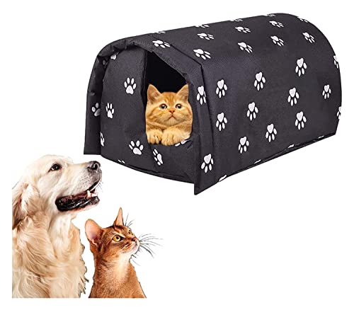ropa gato Casas de gato al aire libre for gatos salvajes, casa de gatos for gatos al aire libre en invierno, casa de gato a prueba de intemperie resistente a prueba de intemperie, alojamiento de gatos