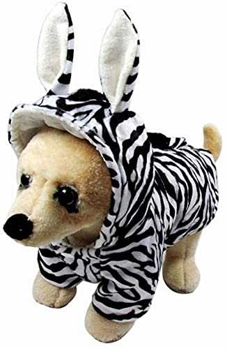 Ropa navideña para Perro disfraz gato Perro de mascota del traje de cebra perro de Halloween cosplay divertido Otoño Invierno cebra imagen Cuatro Pierna franela cambiarse de ropa for la Pequeña Median