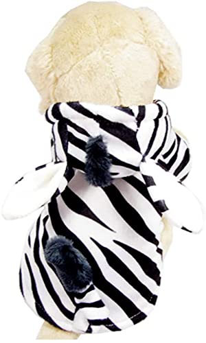 Ropa navideña para Perro disfraz gato Perro de mascota del traje de cebra perro de Halloween cosplay divertido Otoño Invierno cebra imagen Cuatro Pierna franela cambiarse de ropa for la Pequeña Median