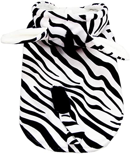Ropa navideña para Perro disfraz gato Perro de mascota del traje de cebra perro de Halloween cosplay divertido Otoño Invierno cebra imagen Cuatro Pierna franela cambiarse de ropa for la Pequeña Median