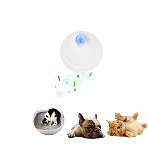 RoseFlower Desodorante de Arena para Gatos, Eliminador de olores de Mascotas Inteligente, USB Charge Purificador de Aire, habitación de Mascotas, Caja de Zapatos, Cocina, baño, Armario(2600 mAh)