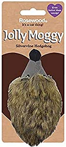Rosewood Natural Interactive Silvervine - Figura de Erizo para Gatos (Relleno de Silvervine)