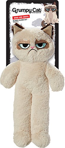 Rosewood Pet Products Gruñón Cat Disquete con Perro de Peluche Juguete