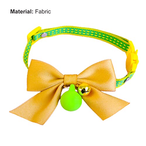 Rotyroya Collar de cachorro Premium Pet Dogs Gato Breakaway Collar Decoración Accesorios Elegante Naranja
