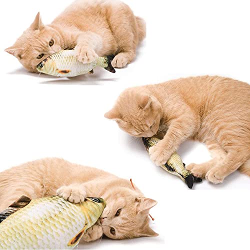 Rousey 6 Piezas Juguetes para Gato, Gatos Masticar Juguete, Juguetes con Hierba Gatera, Juguete del Gatito de la Felpa, Almohada para Gatos con Hierba Gatera, para Gatitos Jueguen, Muerdan, Mastiquen