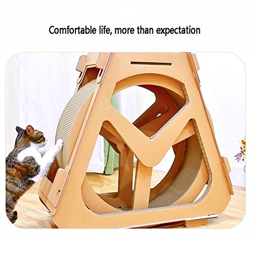 RSTJVB Gato Cinta De Correr Ferris Wheel Muebles para Mascotas, Cat Ejercicio Rueda Gato Casa Escalada Casa Running Gling Juguete para Gatos Rueda De Movimiento,Large