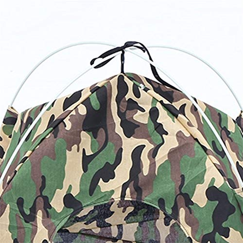 Ruankenshop Casitas para Gatos Mascota Tiendas de campaña Perro Impermeable Tienda Perro Sombra al Aire Libre Cama para Perro con sombrilla Green
