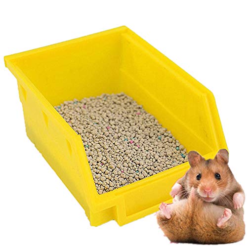 Ruankenshop Esquinero Conejo Lecho para Conejos Bandeja de Arena de Conejo Pellets Guinea Cerdo Cama Hámster Baño Random-Color,19