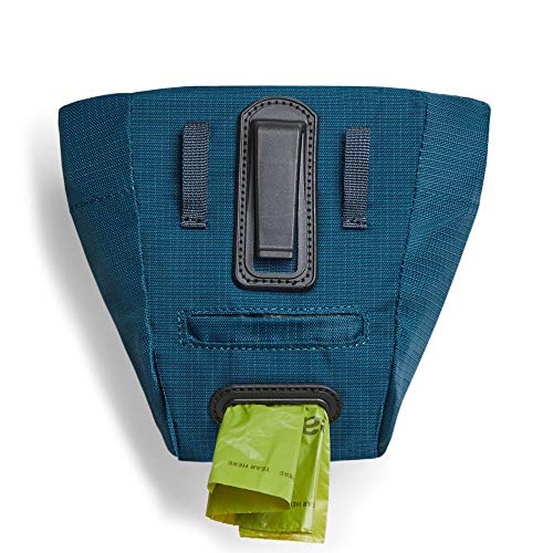 RUFFWEAR Bolsa Pack out, Bolsita de Premios y Dispensador de Bolsas para Excrementos - Luna Azul, Mediana 6,1 x 5,3" (15,5 x 13,5 cm)