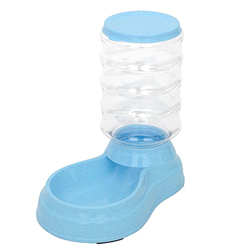 RUG Dispensador automático de agua para mascotas y gatos, 3,8 L, 2 en 1, para alimentos para gatos pequeños, medianos y grandes, color rosa, azul y gris) 2021/8/18 (tamaño: alimentación, color: azul)