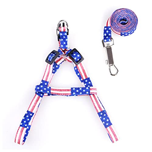 Ruluti Nuevo Entrenamiento Ajustable Perro Mascota Cachorro Gato Nylon arnés Plomo Correa tracción Cuerda 30 de Descuento Negro