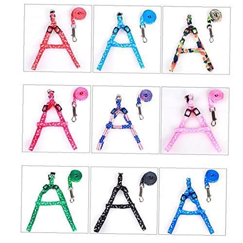 Ruluti Nuevo Entrenamiento Ajustable Perro Mascota Cachorro Gato Nylon arnés Plomo Correa tracción Cuerda 30 de Descuento Negro
