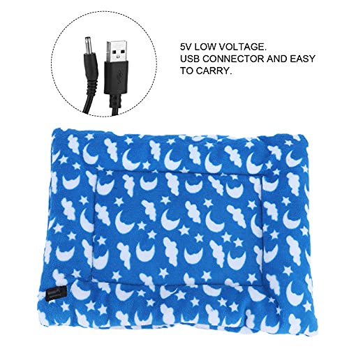 SALUTUY - Manta térmica para cachorros, conector USB, cálida y cómoda, lavable y antigolpes, alfombrilla calefactora para cachorros, para mascotas recién nacidos (35 x 45)