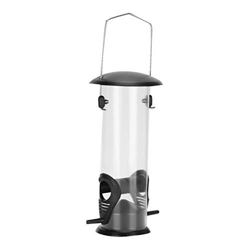 SALUTUYA Comedero para pájaros Silvestres Colgante Gazebo Comedero para pájaros, Distribuidor automático de Alimentos para pájaros, Loros, Mascotas