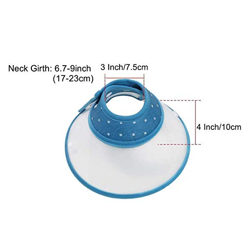 Samine Collar isabelino ajustable para cachorros 6.7 9 pulgadas, color azul
