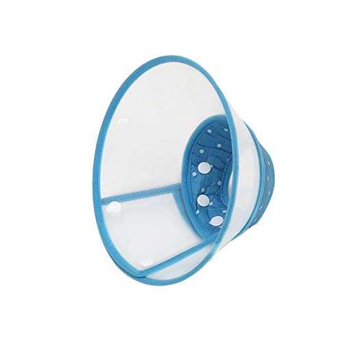 Samine Collar isabelino ajustable para cachorros 6.7 9 pulgadas, color azul