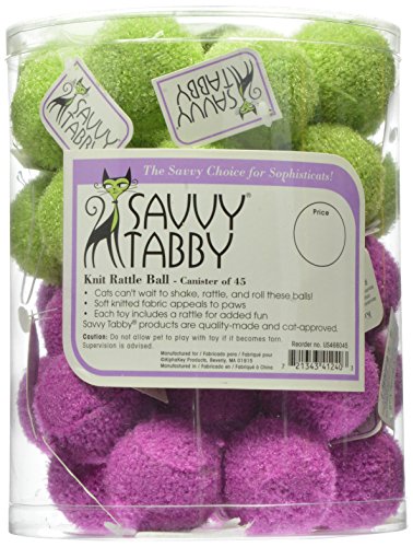 Savvy Tabby us4660 45 (45 Piezas ST Knit sonajero Pelota)