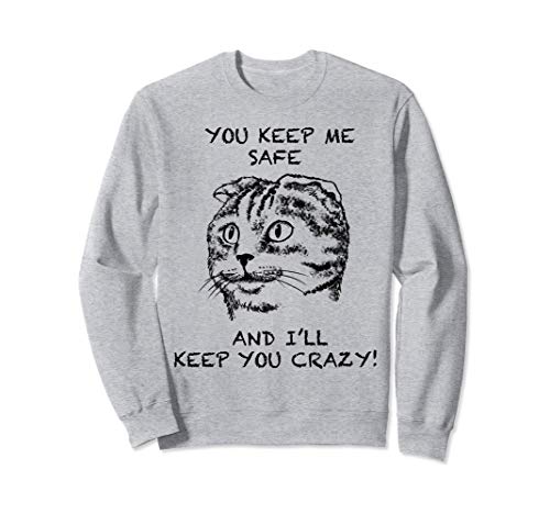 Scottish Fold Cita de gato divertido arte dibujado a mano Sudadera