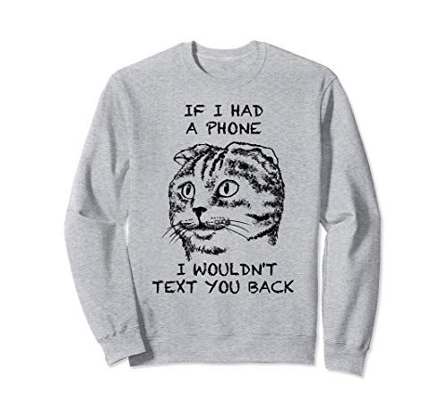 Scottish Fold Cita de gato divertido arte dibujado a mano Sudadera