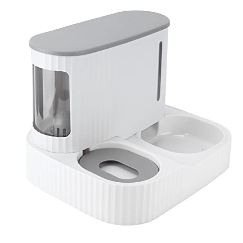 Sdfafrreg Comedero para Perros 2 en 1, Dispensador de Comida Automático Desmontable Aspecto Elegante para Perros para Gatos