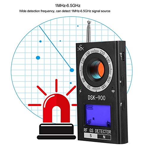 Sdfafrreg Detector, Mini Detector De Señal Duradero, para Detectar La Señal del Teléfono Móvil Detectar La Cámara Estenopeica(Estándar Europeo 110-240V)