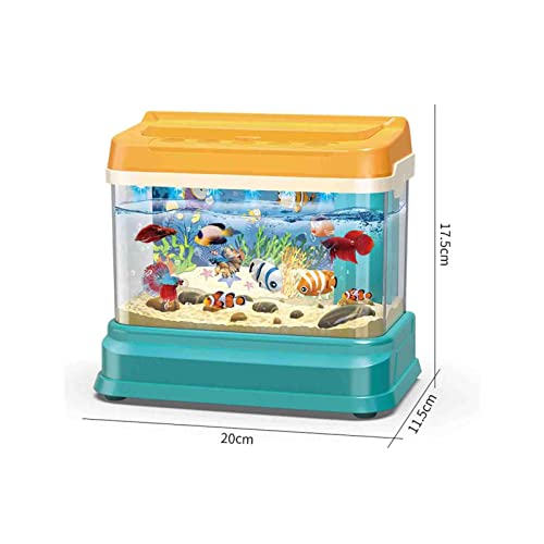SEII Interruptor de Tres velocidades para Acuario para niños, Fuente de alimentación USB, Juguetes de Acuario para una Experiencia de alimentación interactiva, niños y niñas