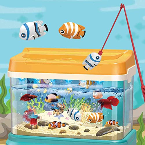 SEII Interruptor de Tres velocidades para Acuario para niños, Fuente de alimentación USB, Juguetes de Acuario para una Experiencia de alimentación interactiva, niños y niñas
