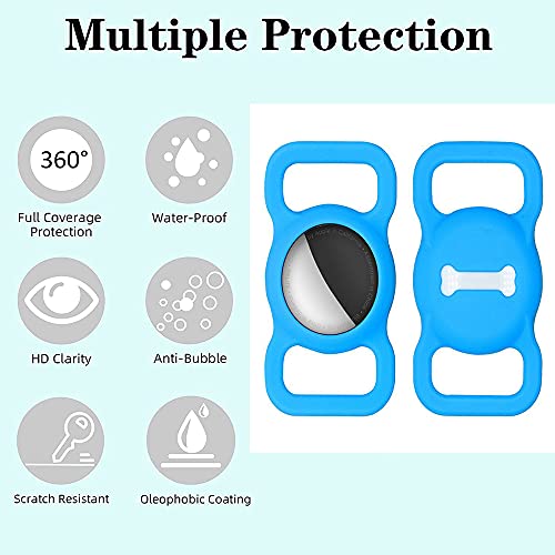 SEIWEI Funda de silicona GPS Tracking Finder, 3 colores Funda protectora de silicona para anti-perdida para perro gato Pet Collar Accesorios para mascotas Luminoso/Verde luminoso/Rosa luminoso