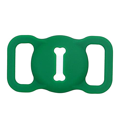 SEIWEI Funda de silicona GPS Tracking Finder, 3 colores Funda protectora de silicona para anti-perdida para perro gato Pet Collar Accesorios para mascotas Luminoso/Verde luminoso/Rosa luminoso