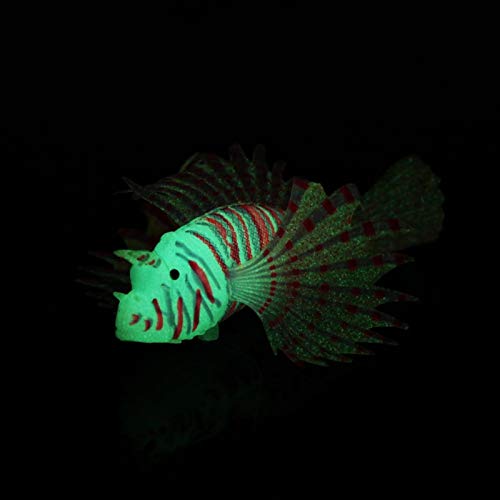 Semiter Regalo de Verano Decoración de Peces, Peces Falsos de atmósfera vívida, Acuario para Tanques de Peces(Red, 12)