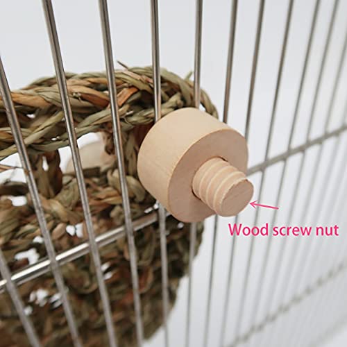 SeniorMar-UK Juguete de hámster conejo accesorio pequeño juguete animal para mordisquear y conducir aburrimiento roedor Accesorios con masticar madera de juguete