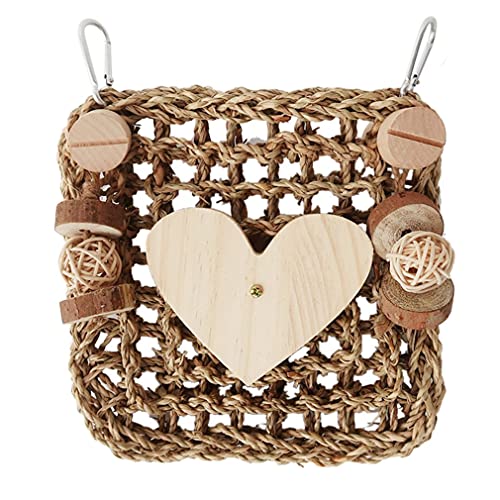 SeniorMar-UK Juguete de hámster conejo accesorio pequeño juguete animal para mordisquear y conducir aburrimiento roedor Accesorios con masticar madera de juguete