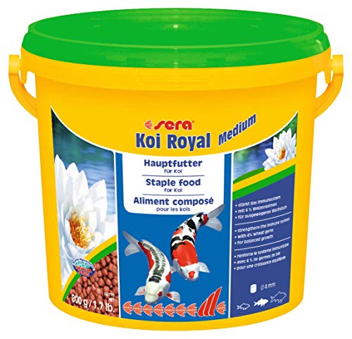sera Koi Royal Nature Medium Alimento Compuesto Granulado para Peces Koi, 1 kg