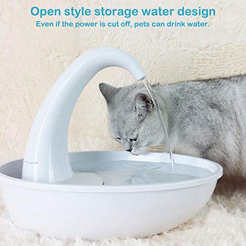 seraphicar Dispensador de Agua para Mascotas, Ganso Agua para Mascotas Circulación automática Alimentación de Agua Fuente Que Fluye Alimentación de Agua para Gato Perro