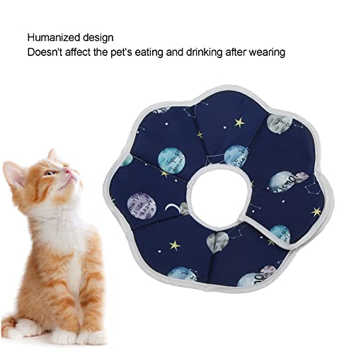 Shanrya Collar isabelino para Mascotas, Collar de Gato cónico Impermeable Que Evita morder, Suave para Curar heridas para Gatitos Circunferencia del Cuello L 25-34cm Profundidad