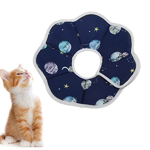 Shanrya Collar isabelino para Mascotas, Collar de Gato cónico Impermeable Que Evita morder, Suave para Curar heridas para Gatitos Circunferencia del Cuello L 25-34cm Profundidad