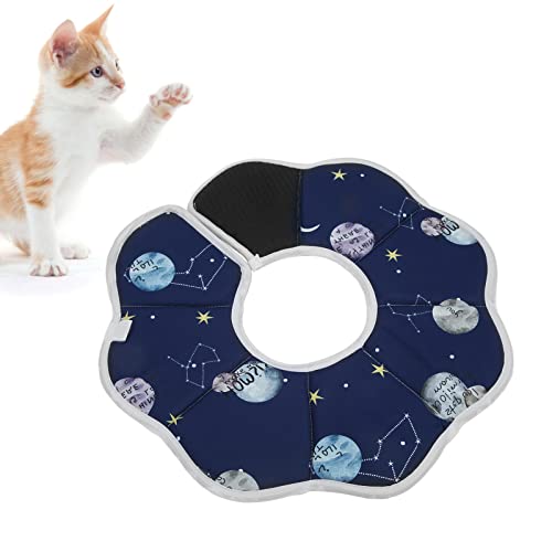Shanrya Collar isabelino para Mascotas, Collar de Gato cónico Impermeable Que Evita morder, Suave para Curar heridas para Gatitos Circunferencia del Cuello L 25-34cm Profundidad