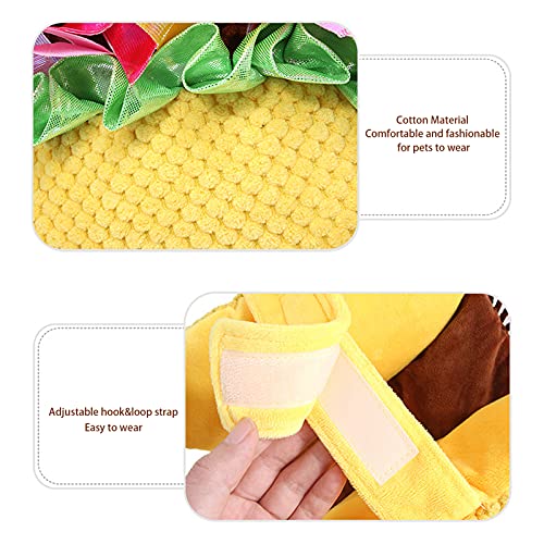 Shanrya Disfraz de Mascota, Compatible con Lavado a Máquina. Cosplay de Halloween para Cachorro Material de Algodón Transpirable Cómodo Y de Moda para Cachorros Y Gatitos(Pancho, S)