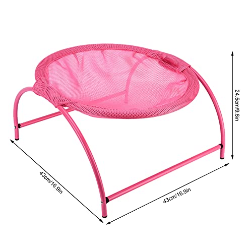 Shanrya Hamaca para Mascotas, Cama Colgante Estable para Mascotas Estaciones Universal Resistente Al Desgaste Desmontable para Ratón para Hámster para el Hogar para Tienda de Mascotas(Rosado)