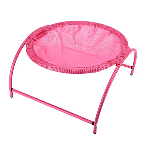 Shanrya Hamaca para Mascotas, Cama Colgante Estable para Mascotas Estaciones Universal Resistente Al Desgaste Desmontable para Ratón para Hámster para el Hogar para Tienda de Mascotas(Rosado)