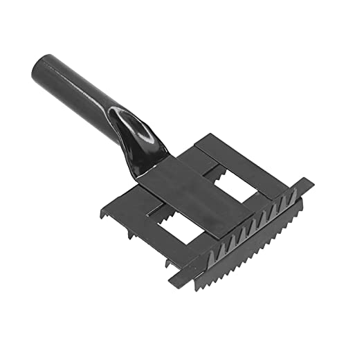 Shanrya Peine para Ganado, Rastrillo Duradero de Acero Inoxidable para la Preparación del Ganado, Práctico para Granjas Y Jardines