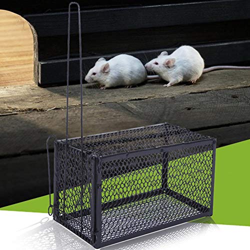 SHANYUR Jaula De Trampa De Metal Automática Trampa para El Hogar Caja De Hámster Roedor Control De Animales Humano Ratón Jaula De Ratas Cebo Vivo
