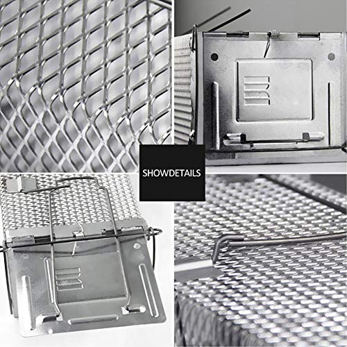 SHANYUR Puerta Inteligente Jaula De Trampa De Metal Automática Trampa para El Hogar Caja De Hámster Control De Roedores Ratón Humano Jaula De Ratas Cebo Control De Roedores En Vivo